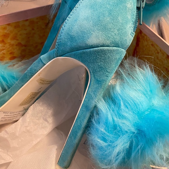 JEFFREY CAMPBELL COOKIE HEELS LIGHT BLUE - Picture 12 of 13